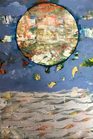 The Moon in Venus by artist Melissa Wen Mitchell